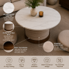 ChatGPT Image Jun 13, 2026, 03_30_27 PM The Attic Baithak Coffee Table, Coffee Table for Living Room, Marble Top, with 3 Integrated Seats, Honey & Beige