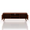 KL-2175HG (5) The Attic Janah TV Cabinet, Solid Wood Sideboard TV Cabinet for Living Room, Wooden Free Standing TV Unit Side Board Table with Storage, Honey Matte Finish Glass