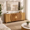 KL-2336S (2) The Attic Brampton Sideboard, Multipurpose Cabinet for Kitchen and Living Room Storage, Classy Sideboard, Wooden Cabinet, Light Teak Matte Finish