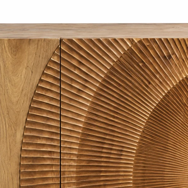 KL-2336S (5) The Attic Brampton Sideboard, Multipurpose Cabinet for Kitchen and Living Room Storage, Classy Sideboard, Wooden Cabinet, Light Teak Matte Finish