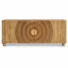 KL-2336S (6) The Attic Brampton Sideboard, Multipurpose Cabinet for Kitchen and Living Room Storage, Classy Sideboard, Wooden Cabinet, Light Teak Matte Finish