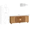KL-2336S (8) The Attic Brampton Sideboard, Multipurpose Cabinet for Kitchen and Living Room Storage, Classy Sideboard, Wooden Cabinet, Light Teak Matte Finish