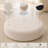 KL-2376 (4) The Attic Baithak Coffee Table, Coffee Table for Living Room, Marble Top, with 3 integrated seats, Natural color