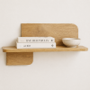 KL-2381Nat (4) The Attic Solid Wood Floating Wall Shelf Set of 3 for Living Room, Bedroom & Office | Wooden Wall Mounted Display Shelves for Plants, Books & Decor | Handcrafted Mango Wood, Natural Finish