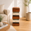 KL-2383 (5) The Attic Solid Wood Acko Drawer Chest | Wooden Chest of Drawers | Bedroom Livingroom Storage | Handcrafted Mango Wood