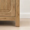 KL-2389SC (7) The Attic Crestwood Solid Wood Sideboard Cabinet with Cane Doors | Storage & Display Cabinet for Living Room & Dining Room | Handcrafted Mango Wood, Light Teak Finish