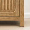 KL-2389SG (7) The Attic Crestwood Solid Wood Sideboard Cabinet with Glass Doors | Storage & Display Cabinet for Living Room & Dining Room | Handcrafted Mango Wood, Light Teak Finish