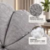 KL-2417A (5) The Attic FloraNest Rockinig Chair, Living room chair, bedroom modern chair, cozy & comfy chair Light Grey