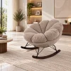KL-2417B (2) The Attic FloraNest Rocking Chair, Living room chair, bedroom modern chair, cozy & comfy chair Beige