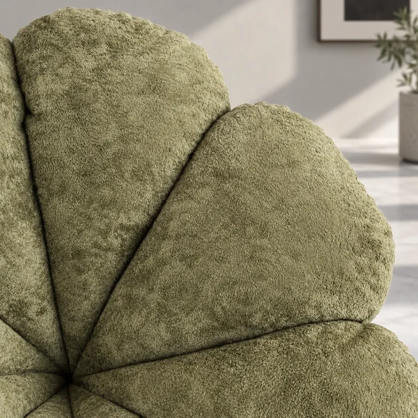 The Attic FloraNest Lounge Chair, Living room chair, bedroom modern chair, cozy & comfy chair Pastel Olive