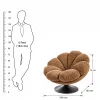 KL-2418D (8) The Attic FloraNest Lounge Chair, Living room chair, bedroom modern chair, cozy & comfy chair Biscotti Colour