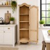 The Attic Catania Kitchen Cabinet, Multipurpose Cabinet For Bedroom Living room study bar, Solid Wood Bookshelf/Kitchen Cabinet, Solid Mango Wood, Natural Finish Cane