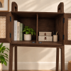 The Attic Regent Study Table, Computer Table, Study Table for Students, Office Table, Computer Table for Home, Solid Mango wood Cane Study Table, Provinicial Teak