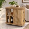 KL-3022S (2) The Attic Provence Bar Trolley, Trolley Table for Living Room, Solid Wood Trolley, Modern Trolley