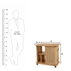 KL-3022S (9) The Attic Provence Bar Trolley, Trolley Table for Living Room, Solid Wood Trolley, Modern Trolley