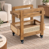 KL-3023SC (2) The Attic Nordic Bar Trolley, Trolley Table for Living Room, Solid Wood Trolley, Modern Trolley