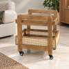 KL-3023SC (4) The Attic Nordic Bar Trolley, Trolley Table for Living Room, Solid Wood Trolley, Modern Trolley