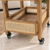 KL-3023SC (7) The Attic Nordic Bar Trolley, Trolley Table for Living Room, Solid Wood Trolley, Modern Trolley