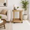 The Attic Lorenzo Bar Trolley, Trolley Table for Living Room, Solid Wood Trolley, Modern Trolley