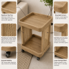 The Attic Lorenzo Bar Trolley, Trolley Table for Living Room, Solid Wood Trolley, Modern Trolley