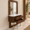 The Attic Carlston Dressing Table For Bedroom, Solid Wood, Teak Finish