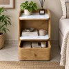 KL-3030S (5) The Attic Solid Wood Liora Nightstand with 1 Drawer