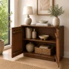 KL-3034T (3) The Attic 2 Door Carlston Sideboard,Multipurpose Cabinet for Kitchen and Living Room Storage,Classy Sideboard,Solid Mango Wood,Provential Teak Matte Finish