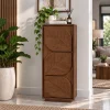 The AtticSculpted Leaf Bookshelf, Multipurpose for Living room Bed room Study, Solid Wood, Provential Teak Finish