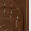 The AtticSculpted Leaf Bookshelf, Multipurpose for Living room Bed room Study, Solid Wood, Provential Teak Finish